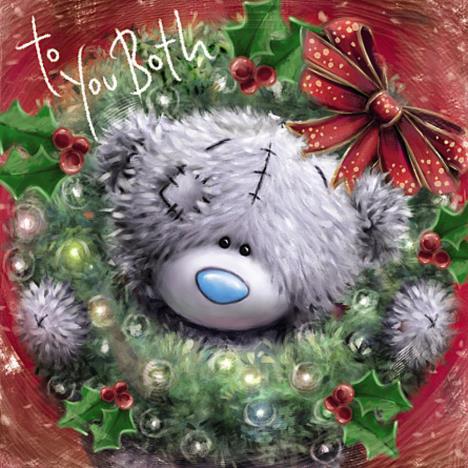 To You Both Softly Drawn Me To You Bear Christmas Card £2.09